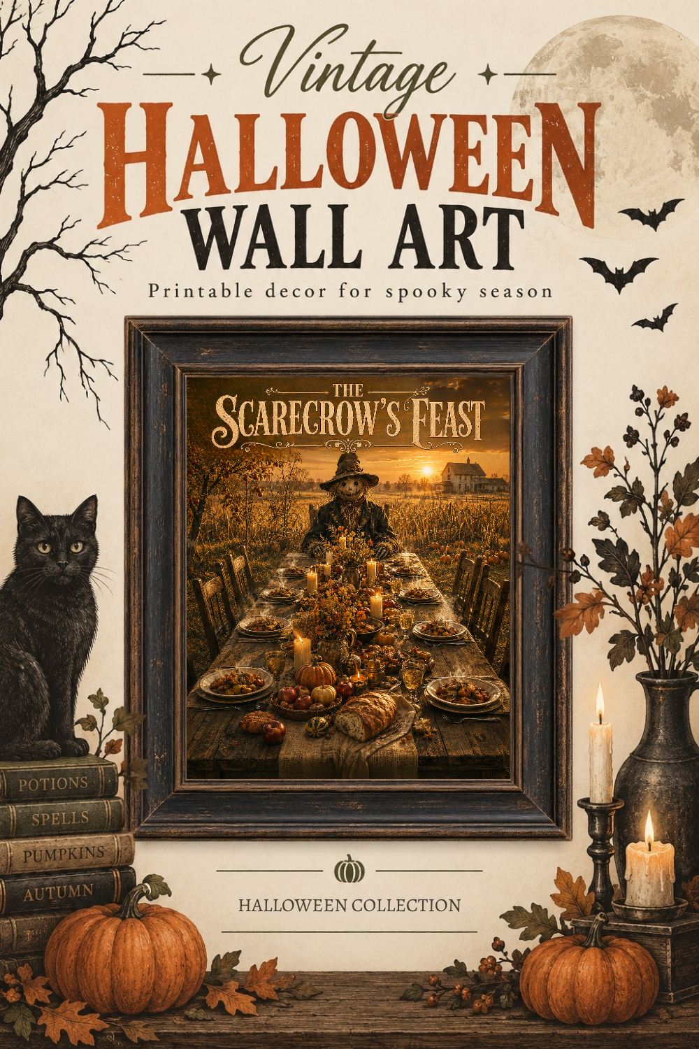 Scarecrow's Feast Wall Art, Downloadable Wall Art